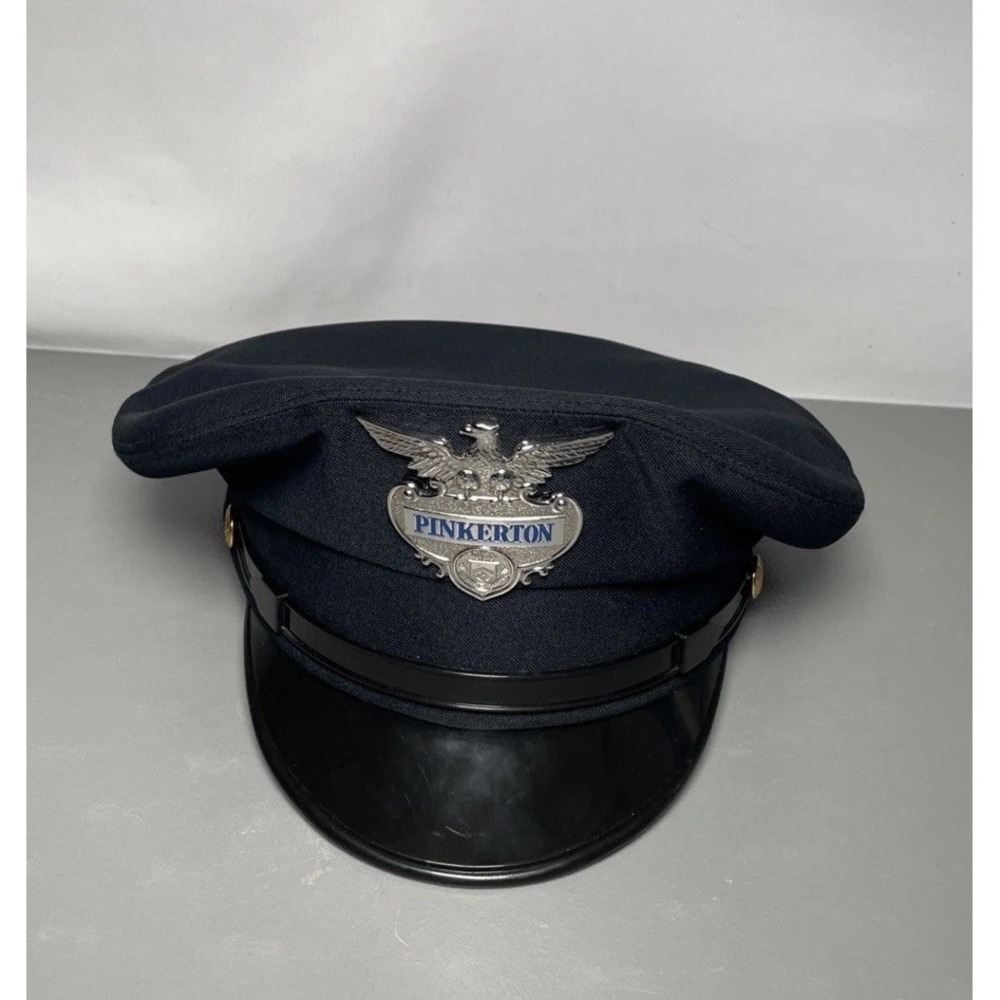 Vintage Bayly Inc. Hollywood FLA. Service Cap Uniform Hat Navy  L ( 7 1/2-7 3/8)